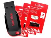 3135 - PEN DRIVE 4.0 GB (SANDISK) (PRETO) (CRUZER BLADE)